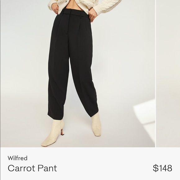 Wilfred Black Dress Pants, not sold anymore but similar to the Carrot pant - Picture 2 of 4